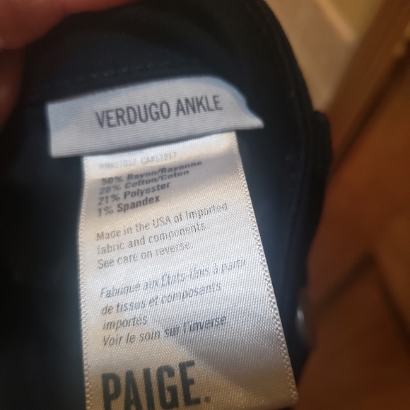 Paige Verdugo Ankle Jean In Black Overdye - Picture 5 of 5